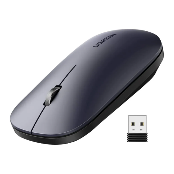 UGREEN Wireless Mouse 2.4G Silent Computer Mouse 4000 DPI - Black Color